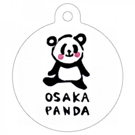 パンダと大阪のロゴがかわいいキーホルダー オリジナルプリント Jp お客様プリント作品集