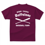 シンプルだけどかっこいい！野球チームのプリントTシャツ