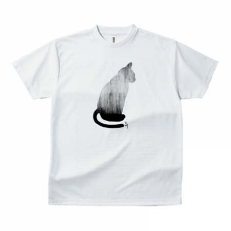 猫シルエットのオリジナルTシャツ