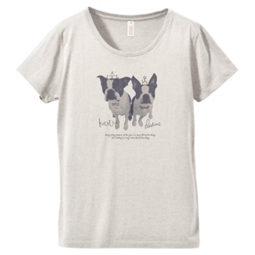 愛犬写真のプリントTシャツ