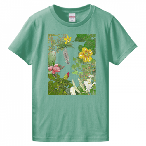 植物柄のオリジナルTシャツ