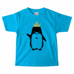 ペンギンのイラストをプリントしたキッズTシャツ