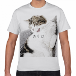 猫の写真を大きくプリントしてオリジナルTシャツを作成