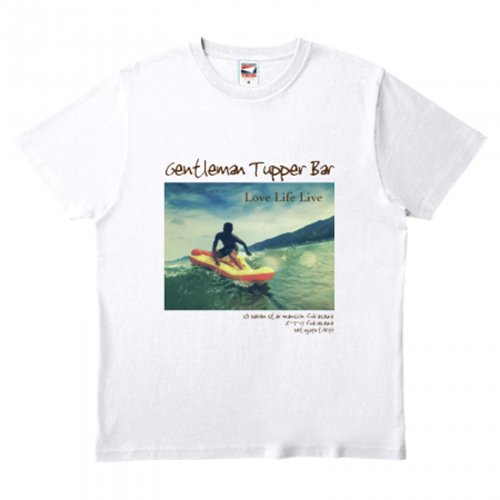 サーフィン写真をプリントしたオリジナルTシャツ