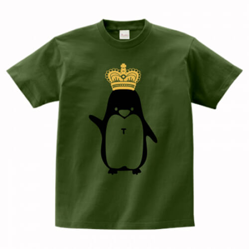 ペンギンキャラをプリントしたオリジナルTシャツ