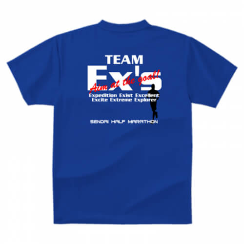 マラソンチームの大会用Tシャツを作成