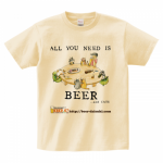 ビール好きのオリジナルTシャツ