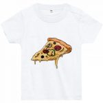 ピザが美味しそうなオリジナルの赤ちゃん用Tシャツ