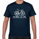 自転車のイラストがおしゃれなシルクスクリーンプリントTシャツ