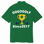 自作のイラストロゴをプリントしてゴルフのオリジナルポロシャツを作成！