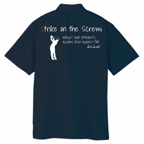 背中にメッセージをプリントしてゴルフサークルのオリジナルTシャツを作成！