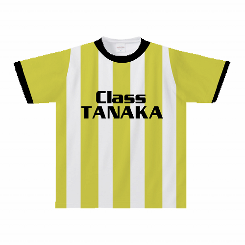 サッカー風デザインのクラスTシャツを作成！