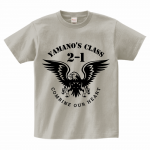鷹のロゴデザインがカッコいいオリジナルのクラスTシャツ