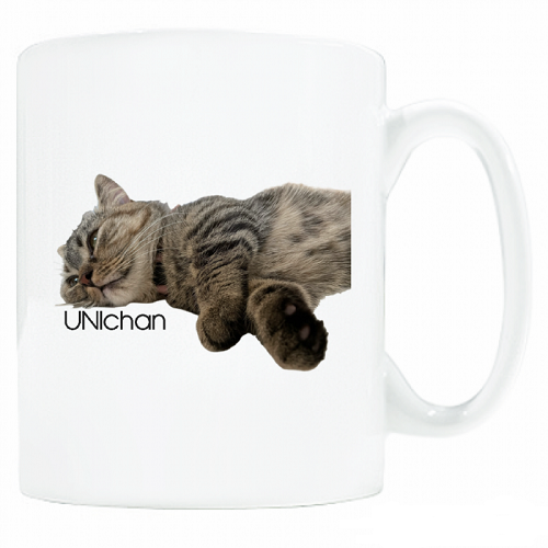 愛猫の写真をプリントしてオリジナルのマグカップを作成！