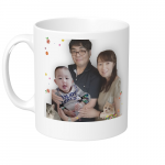 家族の写真をプリントして記念のマグカップを作成！
