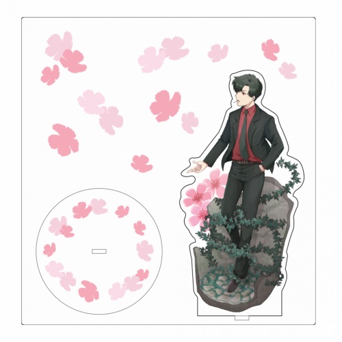 桜とキャラクターのイラストをプリント！クリエイターグッズ