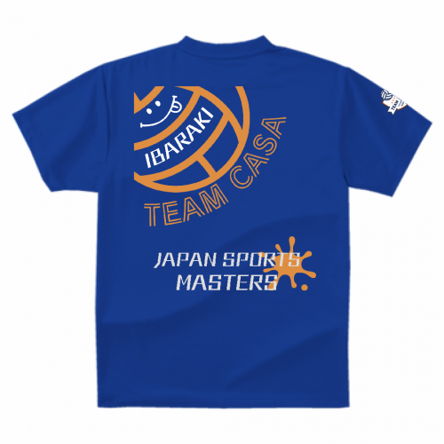 スマイルマーク入りバレーボールチームのオリジナルチームTシャツ