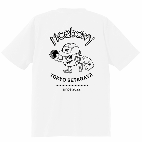 お店のオリジナルキャラクター入りスタッフTシャツ