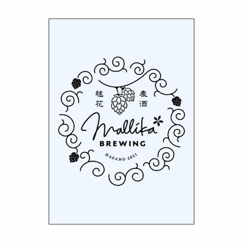 クラフトビール店のロゴステンシルシート