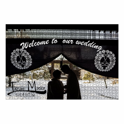 ウェディング記念の1000ピースジグソーパズル