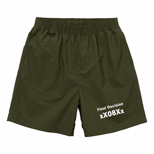 落ち着いたカラーに白文字が映える！オリジナルショートパンツ