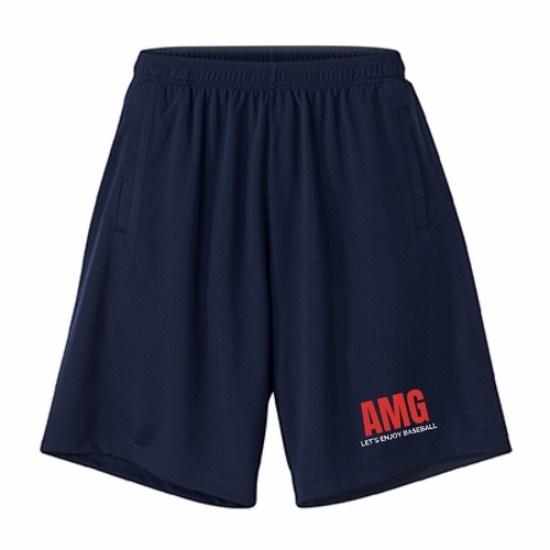 王道の配色が光る!野球への情熱が伝わるロゴ入りショートパンツ