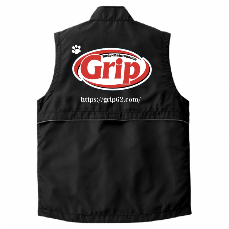 大きな背面プリントで宣伝効果も抜群!ロゴ入りオリジナルベスト