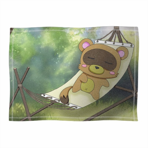 たぬきとリラックスタイムを！オリジナルブランケット（M）