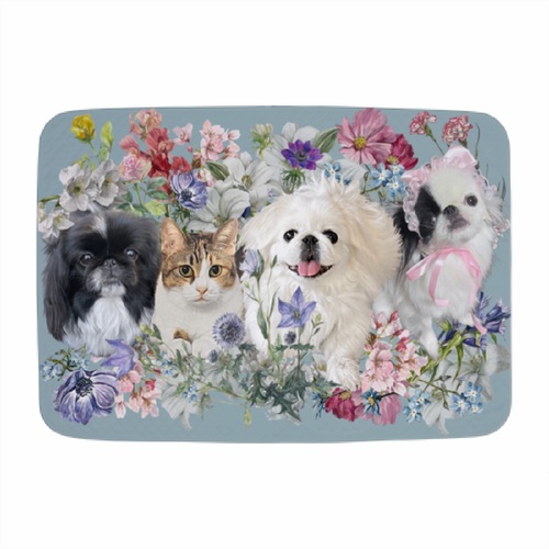 我が家のわんこにゃんこ大集合！オリジナル冷感ブランケット