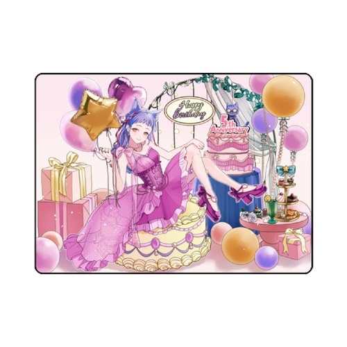 バーチャルYouTuber5周年の記念イラストをマグネットシート（長方形）に