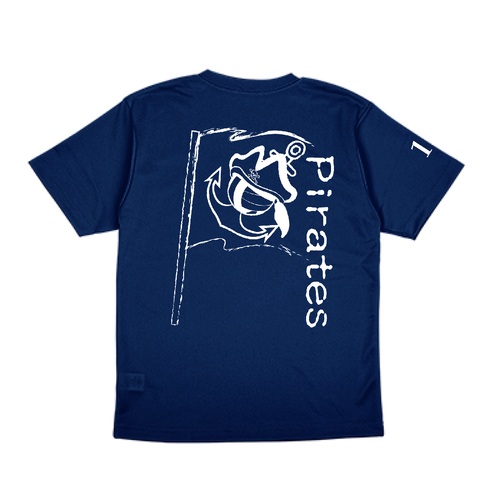 掠れプリントがこなれ感を演出！海賊旗がクールなオリジナルTシャツ