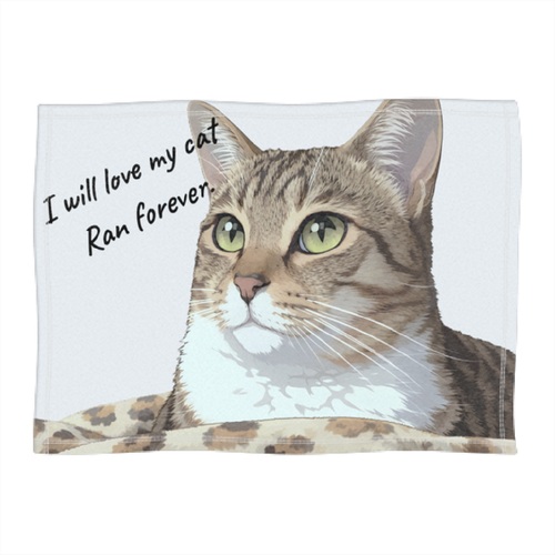 愛猫と心安らぐ時間を！オリジナルベロアタッチブランケット