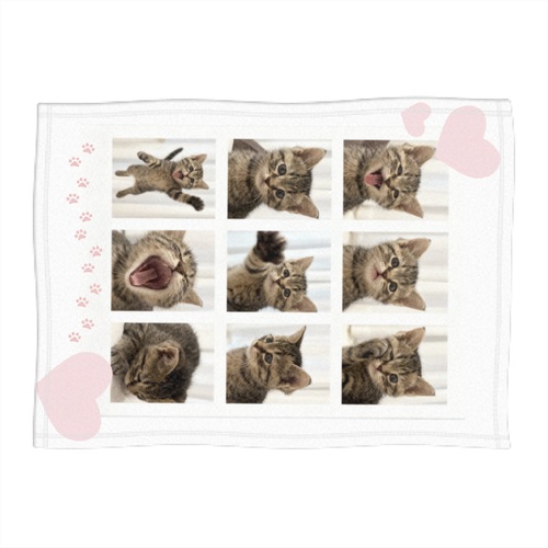 9種！子猫の表情が楽しめるオリジナルベロアタッチブランケット