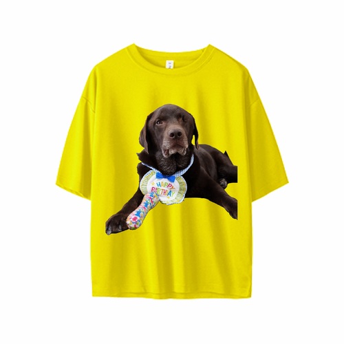 誕生日の喜びを一枚に！愛犬の記念日を祝うオリジナルTシャツ