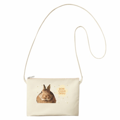 もふもふウサギがかわいい！オリジナルガゼットミニサコッシュ