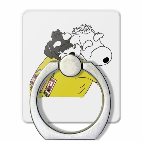 愛犬たちのゆるいイラストをオリジナルスマホリングに!