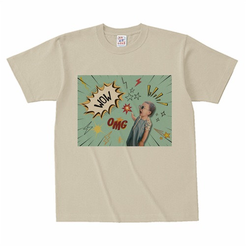 我が子の写真をユニークに！オリジナルTシャツ