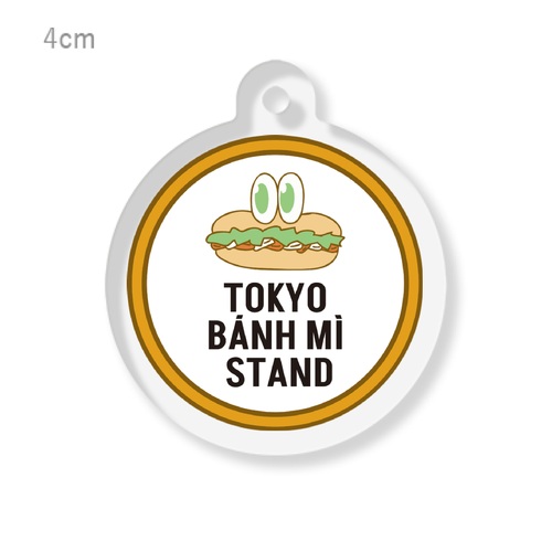 東京のバインミー専門店のロゴ入りアクリルキーホルダー