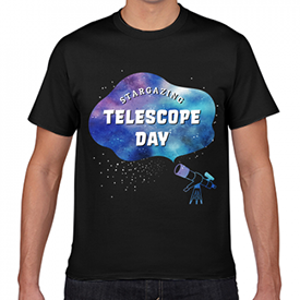 10／2 望遠鏡の日 Tシャツ