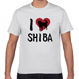 I LOVE Tシャツ SHIBA
