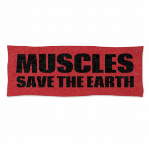 筋肉が地球を救う！？ スポーツタオル スポーツ