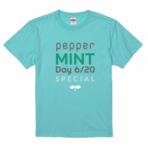 ペパーミントの日6／20 Tシャツ 今日は何の日のテンプレート