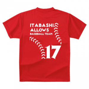 野球　背番号　Tシャツ