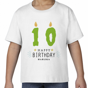 バースデーキャンドル 年齢 Tシャツ 誕生日祝い