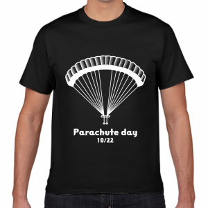 パラシュートの日 10／22 Tシャツ 今日は何の日