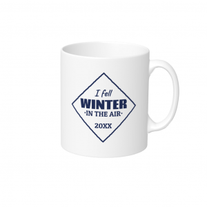 ヴィンテージ風 ロゴ メッセージ 冬のマグカップ
