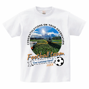 サッカー オリジナル プリント 記念Tシャツ