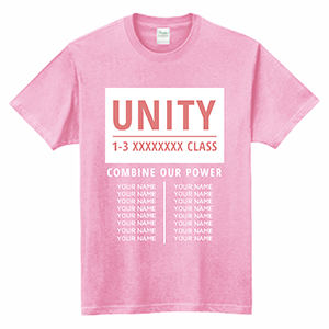 クラスTシャツ　UNITYのロゴ