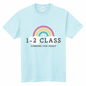 クラスTシャツ　虹　ロゴ